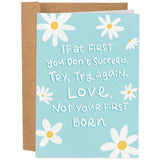 Funny Mother'S Day Card - Hilarious Birthday Card For Mom - Happy Mothers Day Cards From Daughter Son - Second Born Sibling Rivalry Gag Gift