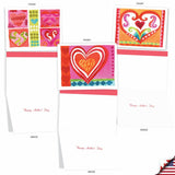 10 Assorted Mother'S Day Notecards Bulk Box Set 4 X 5.12 Inch With Envelopes (10 Designs, 1 Each) Art Hearts Am6725Mdg-B1X10