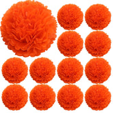 12 Pcs 20 Inches Jumbo Paper Marigold Flowers Heads For Mexican Day Of The Dead Dia De Los Muertos Decor The Day Of The Dead Ofrenda Altar Party Decoration Halloween Diwali Indian Wedding