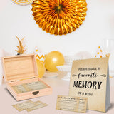 40Th Birthday Party Share A Memory Set, 1986 Birthday Gifts For Women Men, 1986 Wooden Share A Memory Box With Memory Sign And 50 Pcs Memory Cards, 1986 Birthday Gifts, 40Th Birthday Party Decorations