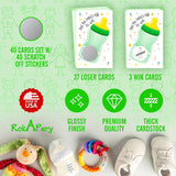 Find The Babys Milk Scratch Off Game, Gender Neutral Baby Shower Easy To Play Silly Games, Gender Reveal Funny Idea, Ice Breaker Activity. Raffle Cards, Green Bottle, Set Of 40 Cards Made In Usa