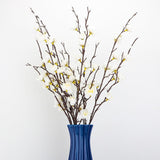 6 Pcs Artificial White Plum Blossom Set, Fake Flowers Bouquet For Home Kitchen Office Hotel Decoration, Centerpiece, Wreath, Floral Arrangement