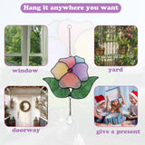 Flower Gift Artificial Flowers Forget Me Not Glass Art Stained Glass Stained Glass Window Flower Of Life Eternal Romantic Gifts For Her