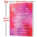 Valentines Day Card For Best Friend,Romantic Valentines Day Gifts For Women Men,Friendship Cards For Bestie