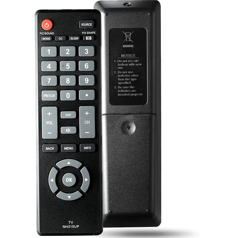 Nh315Up Replacement Remote Control Compatible With Sanyo Led Lcd Hdtv Tv