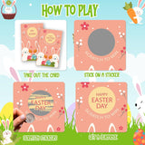 Easter Scratch Off Cards - 50 Pack Funny Easter Bunny Party Games - Spring Party Cards For Holiday - Eggs Holiday Ice Breaker Game For Family -A01