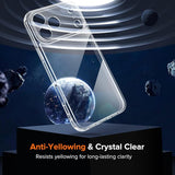 3 in 1 Clear Case for iPhone 18 Pro Max 6.9 Inch Transparent Protective Phone Cover