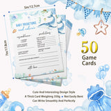 Baby Predictions & Advice For New Parents - Ocean Baby Shower Activity By Printed Party?Gender Neutral Ocean Animals Theme Baby Showers Game Set Of 50 Cards-1X