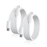 2 Pack USB C to USB C Cable 6FT 60W Woven Fast Charging Cord for iPhone 17 16 15 Samsung MacBook