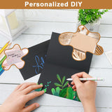 100 Packs Blank Black Note Cards And Envelopes 4 X 6 Heavyweight Folded Cardstock And A4 Envelopes Printable Self Seal For Birthday, Thank You Cards, Wedding Invitations, Baby Showers
