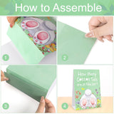 30 Players Easter Games For Adults Family Large Groups, How Many Cotton Tails Are In The Jar Easter Party Game, Spring Games Classroom Bunny Brunch Sign With Cards (Green)