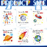 36 Pcs Valentines Day Cards Planet Card Stock Spaceship Valentines Day Card For Valentine'S Day Party Favor Classroom School Party Favors