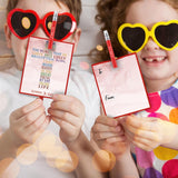 24 Set Christian Valentines Cards With Pencils For Kids John 3:16 Valentine Religious Card Exchange Bulk Gifts For Valentines Party Favor Sunday School Classroom Prizes