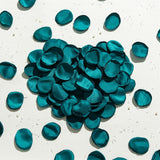 200Pcs Silk Flower Petals Artificial Rose Petals For Wedding Decoration,Fake Flower Petals For Bridal Showers,For Anniversaries And Parties(Teal)