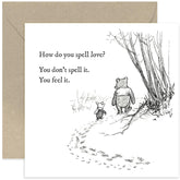 Old English Co. Winnie The Pooh Birthday Card For Friend - Friendship Quote From Winnie The Pooh And Piglet For Sister, Cousin, Bff - Anniversary Card | Blank Inside With Envelope