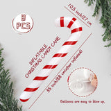 8Pcs Inflatable Candy Canes For Christmas Decorations,35 Inch Candy Sticks With Red And White Stripes,Large Candy Canes