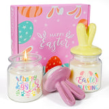 Easter Basket Essentials Stuffers For Adult Teens, 16Oz Bunny Scented Candles Easter Gifts For Women With 40 Hours Burning Time Holiday Gifts For Teen Girls