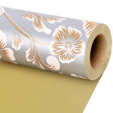Reversible Floral Wrapping Paper Roll For Women Girls, Elegant Peony Design For Wedding, Mother’S Day, Bridal Shower & Birthday, 17Inch X 33 Feet