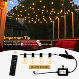 120W Remote Dimmer Timer Plug In Controller for Outdoor String Lights Patio Lights and LED Lamp
