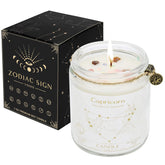 Zodiac Sign Candles, Zodiac Crystal Sign Candles,Astrology Scented Candles Best Friends Gifts For Women, Men Sister Brother Zodiac Funny Birthday Gift Candle Jar (Capricorn)