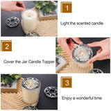 4 Pcs Candle Toppers To Burn Evenly Silver Jar Lid Scented Candles Accessories Gifts For Woman Supplies