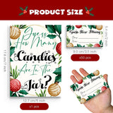 Christmas Games - How Many Are In The Jar, 1 Game Sign + 50 Guessing Cards, Christmas Party Game And Activity For Christmas Baby Shower, Christmas Party Decorations Sdj01