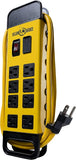 Heavy Duty Metal Power Strip 8 Outlets 2 USB Ports 6 Ft 14 Gauge Cord