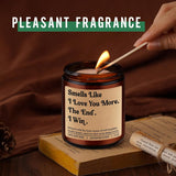 Valentines Candle, I Love You More Gifts For Him, Her - Cute Valentines Day Gifts For Bf, Gf, Husband, Wife - Funny Anniversary, Birthday Presents For Girlfriend, Boyfriend, Couples, Women, Men
