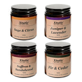 Soy Candle Sets (4-Pack) In Brown Jars, 100-Hour Burn Aromatherapy Candles For Home, Gifts, Bedroom, Bathroom | Relaxing Mini Gifts For Women, Friends