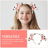 Dog Ears Headband Cartoon Hair Hoop Plush Animal Ear Hair Bands Hair Accessories For Girls Halloween Christmas Cosplay Party Favors Supplies