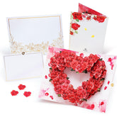 3D Pop-Up Rose Card | With Slide-Out Message Note | Handcrafted Floral Design | Romantic Greeting Card For Valentine’S Day, Anniversaries, Birthdays, Weddings & Special Moments | Designed In Japan