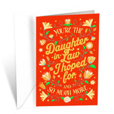 Daughter In Law Mother'S Day Card, Made In America, Thick Card Stock With Premium Envelope Packaged In A Reusable Presentation Mailer, Eco-Friendly, 5In X 7.75In