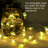 Christmas Tree Shaped Led String Lights 10Ft 30 Leds Christmas Decorations Party Fairy Lights Battery Operated Copper Wi