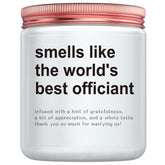 Funny Wedding Officiant Gifts, Unique Women Men Officiant Candle Gift For Wedding Day Christmas