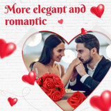 150 Pieces Valentines Artificial Roses Flowers With Stem Real Looking Fake Roses For Diy Wedding Bouquets Centerpieces Arrangements Galentine Party Baby Shower Home Decorations(Red)
