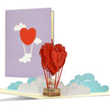 Valentines Card, Cute, Handmade Valentine Pop Up Card For Someone Special, Unique Love Cards Husband Or Wife, Vintage Wedding Anniversary Greetings Mum And Dad, L05