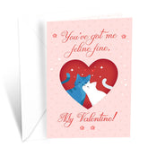 Funny Cat Pun Valentine'S Day Card, Made In America, Eco-Friendly, Thick Card Stock With Premium Envelope 5In X 7.75In, Packaged In Protective Mailer