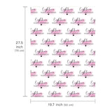 18Th Birthday Wrapping Paper Sheet - 6 Sheets Blusher And Eighteen Happy Birthday Design Folded Flat For Girl Bday, Party - 19.7 Inch X 27.5 Inch Per Sheet