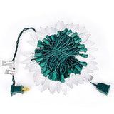 Christmas Lights C6 Led Warm White 70L Green Wire Connectable String Lights Length 24.8 Feet Indoor Outdoor For Festival