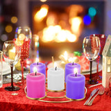 2 Pcs Christmas Advent Candle Wreath Ring Metal Candle Holder For Pillar Advent Rustic Candlesticks Holders For Xmas Table Centerpiece Decor Home (Wide,Round)