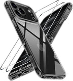3 in 1 Case for iPhone 18 Pro Max 6.9 Inch Clear Black Transparent Protective Cover