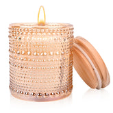Sandalwood Rose Candle, Candles For Home Scented, Luxury Jar Candles For Women, Rose Scented Candle, Candles Gifts For Women, Natural Soy Wax, 6 Oz 40 Hours