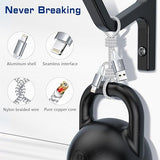 2 Pack 1FT USB A to Lightning Fast Charging Cable MFi Certified Nylon Braided iPhone Charger Cord for iPhone 14 13 12 11 iPad