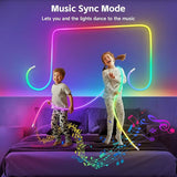 9.84FT Neon LED Rope Lights 360 Degree USB Music Sync App Remote Waterproof Gaming Lights