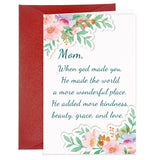 Happy Mother'S Day Card For Mom Sweet Flower Mothers Day Greeting Card From Son Daughter Poem Mother'S Day Cards With Envelope Mothers Day Gift Cards For Mom Grandma