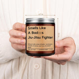 Candle, Jiu Jitsu Gifts, Brazilian Jiu Jitsu Gifts For Men, Women, Husband, Son - Funny Valentines, Birthday Present For Jiu-Jitsu Lovers, Practitioners, Fighters, Instructors - Jiu-Jitsu Decor