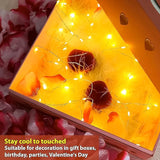 6 Pack Battery Operated Fairy Lights 7FT 20 LED Warm White Mini Firefly String Lights for Mason Jars Wedding Party Christmas Decor