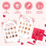 Baby Shower Games For Girl-2 Games(50 Of Each),Double-Sided,Thick Cardboard,Fun,Hilarious,And Easy To Play,Baby Shower Games 50 Guest,With Answer Keys
