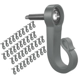 Pack Of 40 Q Hanger, Screws In Hooks Christmas And Outdoor Hooks For String And Fairy Lights, Garage And Party Outdoor Easy Release Wire