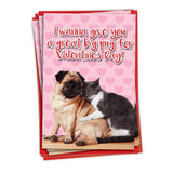 - Pack Of 3 Humorous Valentine'S Day Greeting Cards With Envelopes, Funny Pet Cat And Dog For Men And Women Couples (1 Designs, 3 Each) - Great Big Pug C6758Vdg-C3X1